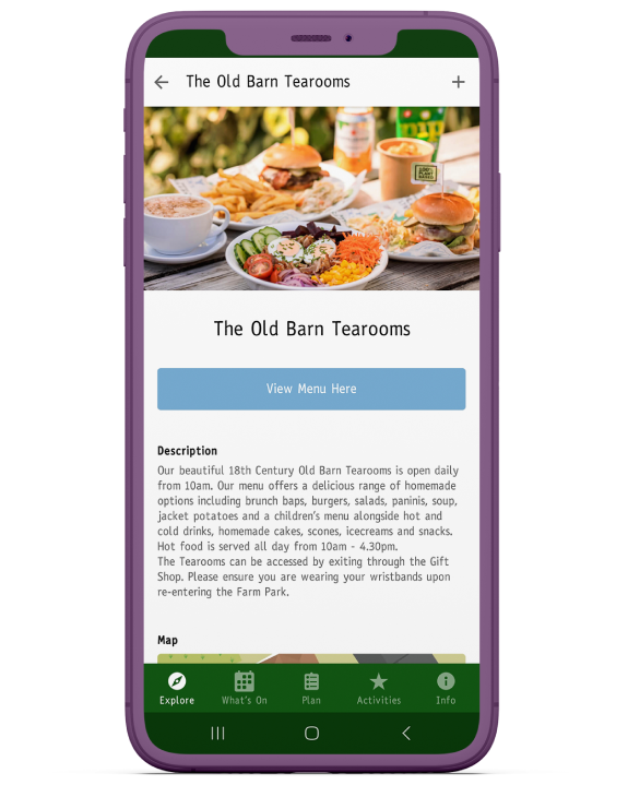 Food & Drink in the App