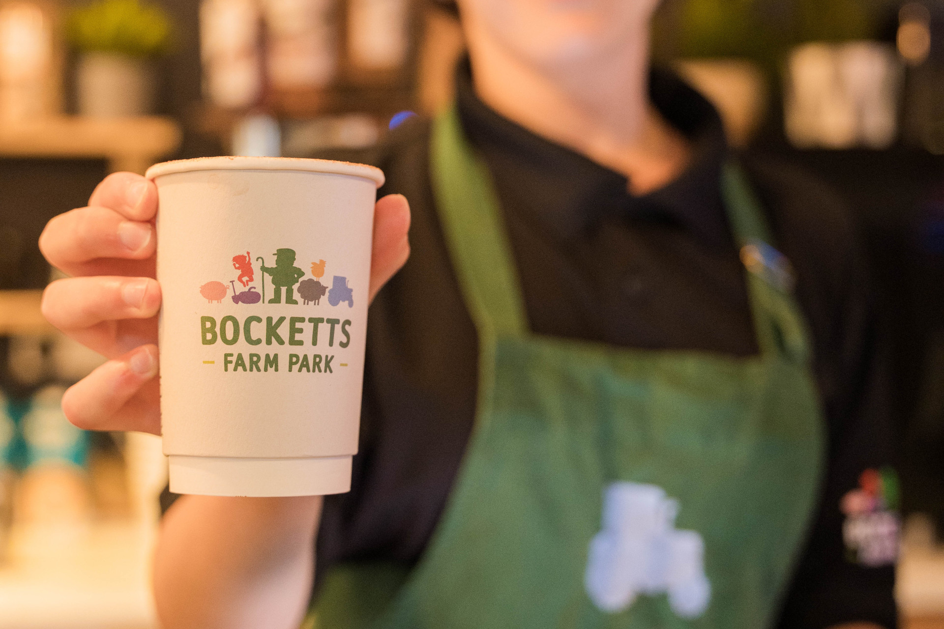 Serving coffee
