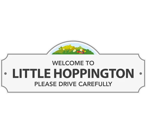 Little hoppington sign