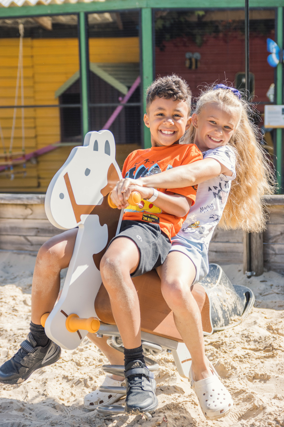 Enjoying outdoor play