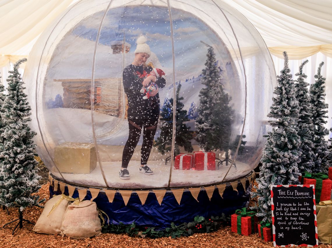 Step into the giant Snow Globe