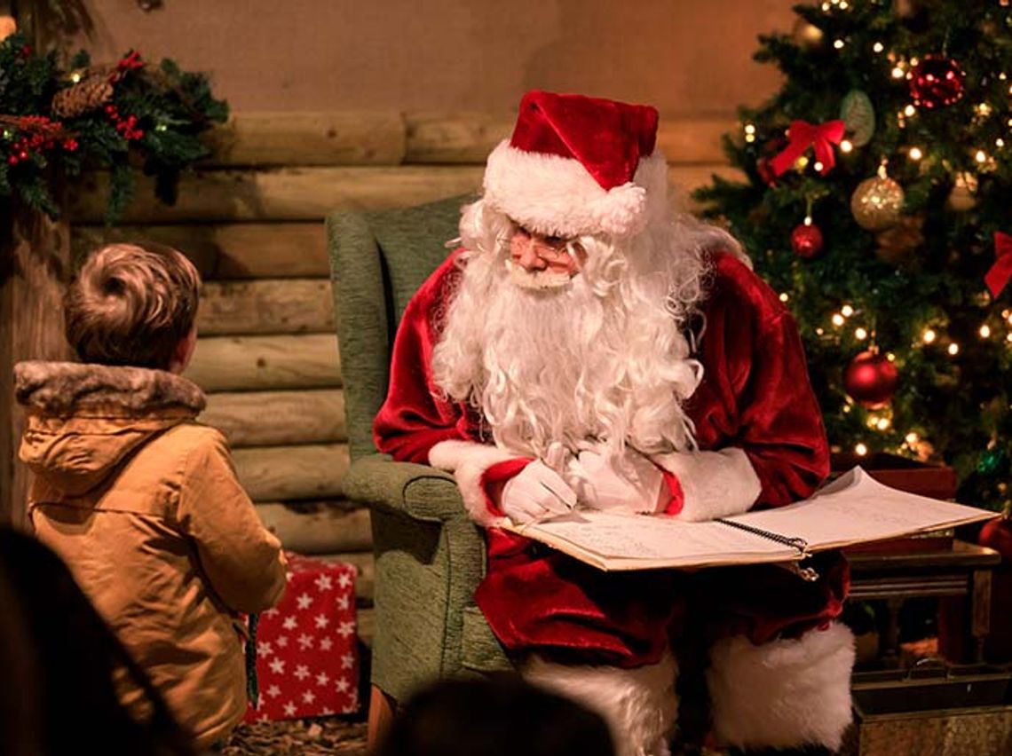 Meet Father Christmas in his traditional grotto