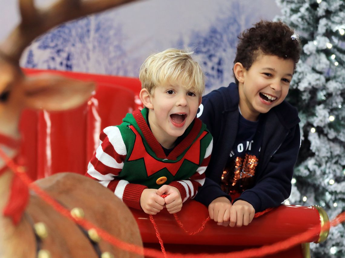 Explore our festive decorations and photo areas