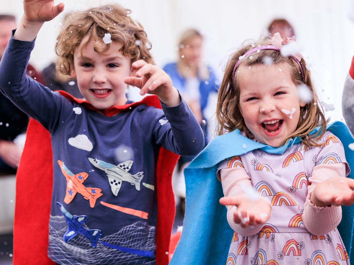 Join in the fun at the Superhero Academy show