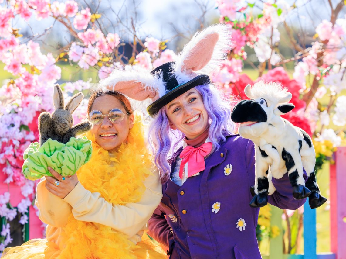 Join in the live shows in the Easter Garden