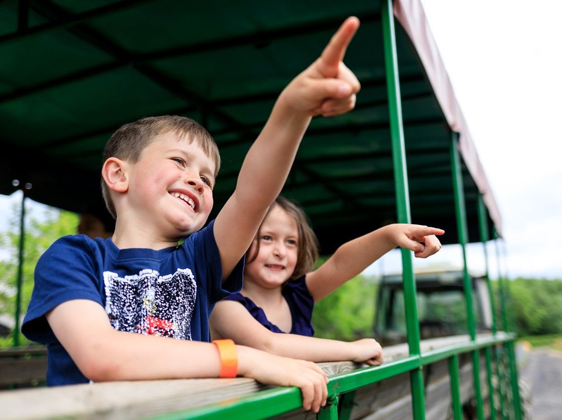 Hop on board the Tractor and Trailer ride