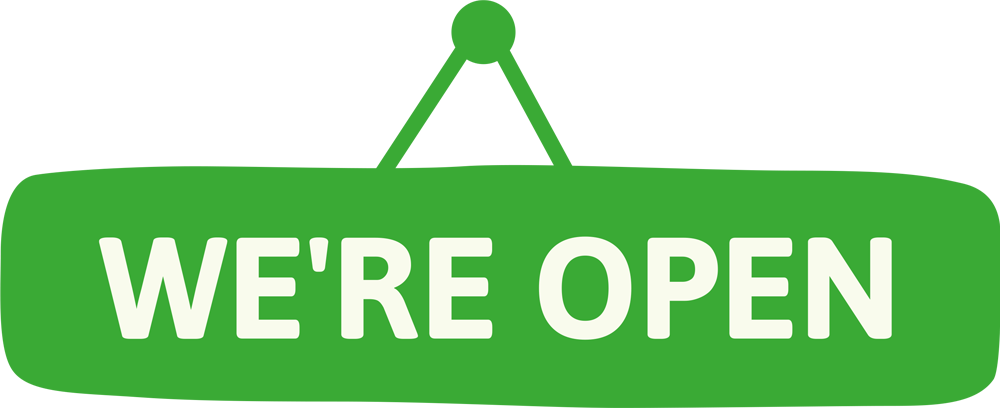 open sign